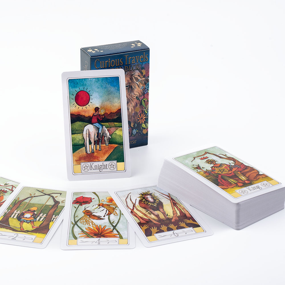 Tarot Deck With Guidebook - Curious Travels Tarot 10,3 * 6