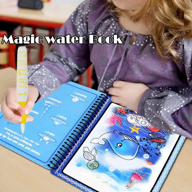 Kinderen Montessori Speelgoed  - Reusable Water Magic Coloring Book recensie en prijs