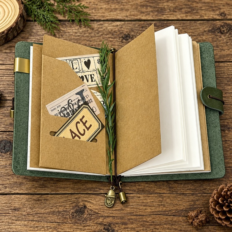 A7 A6 Pueblo Forest Green, not - Vintage Leather Journal Notebook recensie en prijs