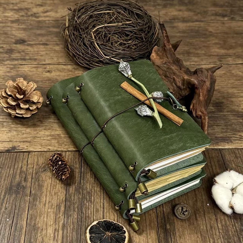 A7 A6 Pueblo Forest Green, not - Vintage Leather Journal Notebook recensie en prijs