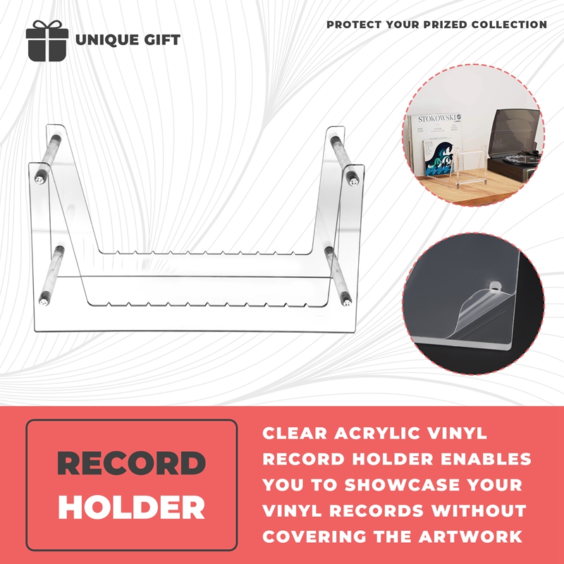 Heldere vinylplatenhouder voor - Books recensie en prijs