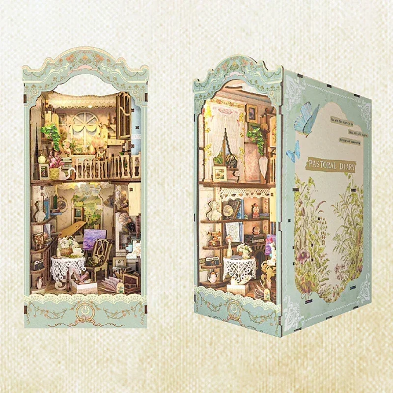 Sprookjesstad Boekenplank Bosh - Diy Wooden Book Nook Kit Shelf Insert recensie en prijs