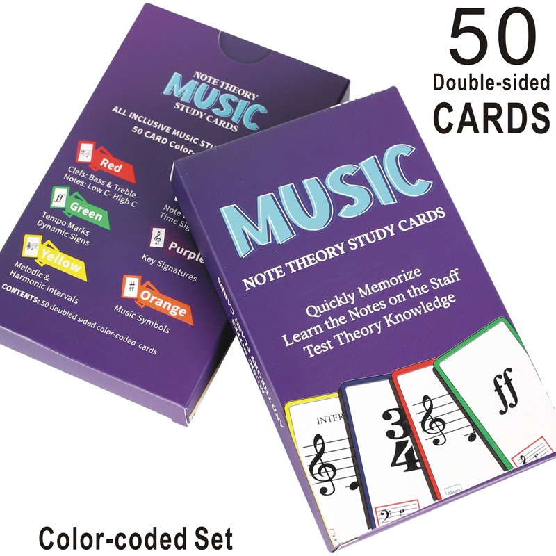 Muziek Flash Cards piano gitaa - Blank Sheet Music Notebook recensie en prijs