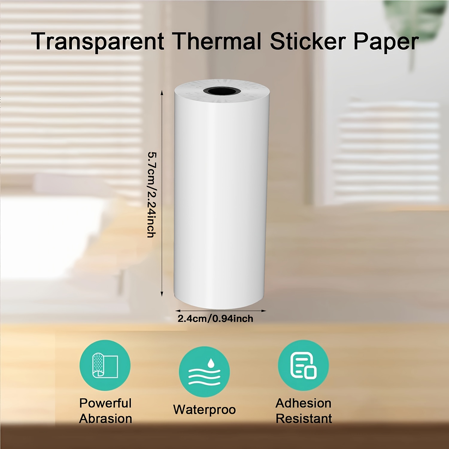 2/4/8 rollen helder zelfkleven - Mini Pocket Thermal Printer Paper Roll recensie en prijs